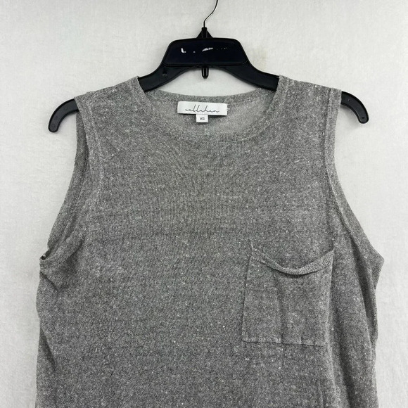 Callahan Slip Dress Womens Sz XS Gray Tank Crew Neck Wide Strap Pocket Stretch - Picture 6 of 12